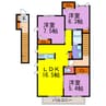 シャトー・デ・バレ福崎 3LDKの間取り