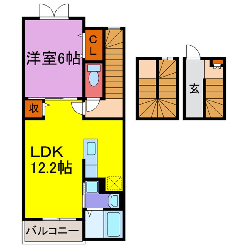 間取図 エスペランサⅡ・Ⅲ