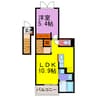 エスペランサⅡ・Ⅲ 1LDKの間取り