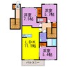 シュシュ　しらかし 3LDKの間取り