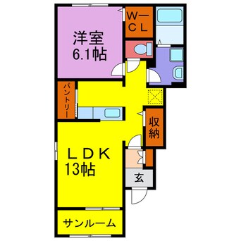 間取図 サンリット福崎Ⅰ・Ⅱ