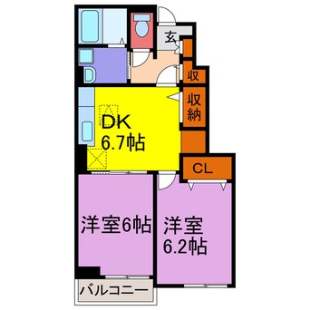 間取図 エスペランサ香寺