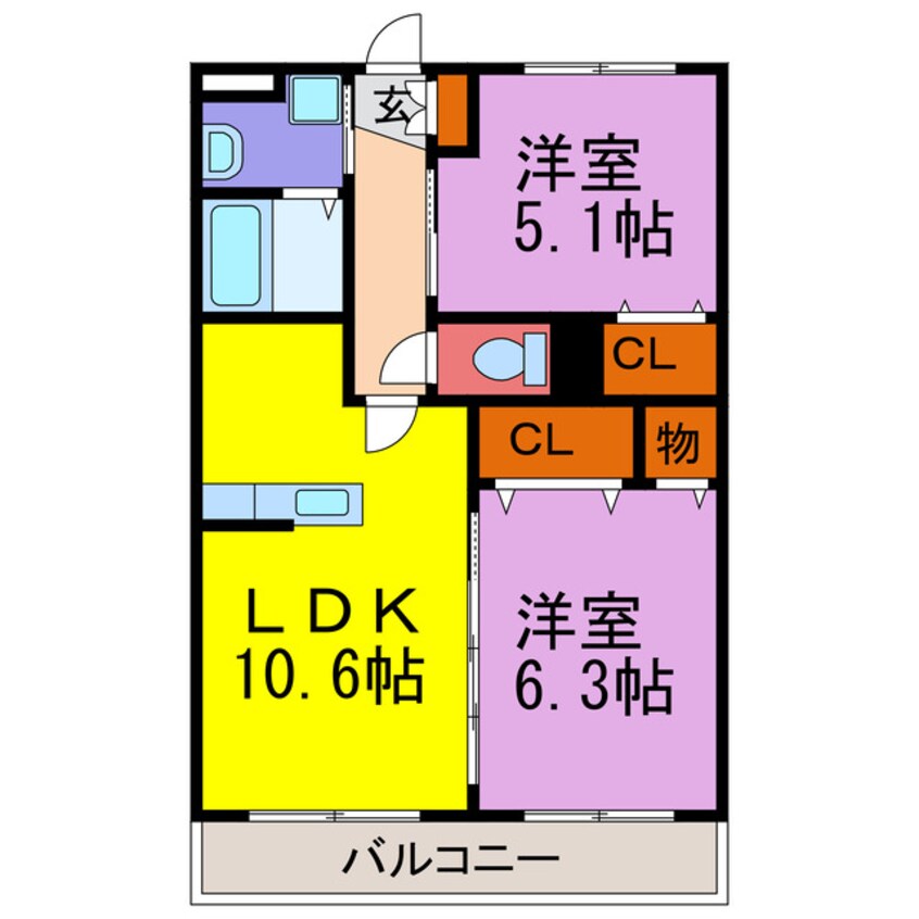 間取図 ユーミー福崎