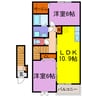 アーバン・イースト 2LDKの間取り