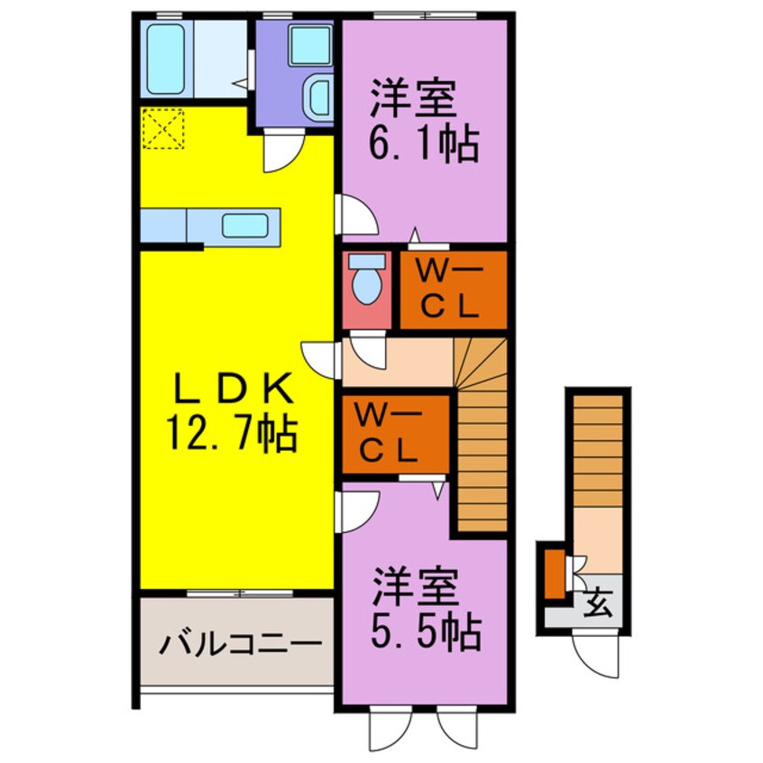 間取図 ステラコート１番館・２番館