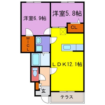 間取図 ステラコート１番館・２番館