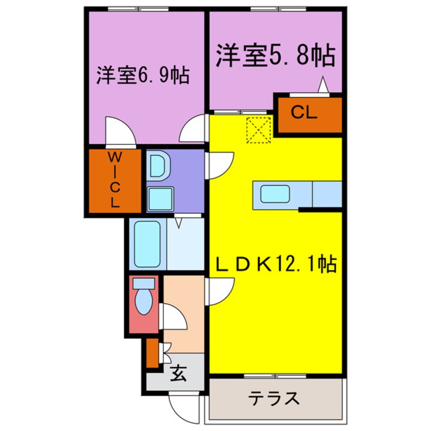 間取図 ステラコート１番館・２番館