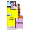 フレグランス香寺Ⅰ・Ⅱ 1LDKの間取り