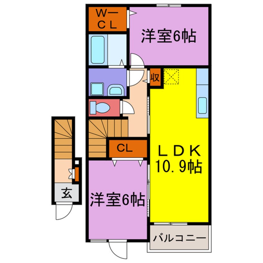 間取図 アロッジオアルビコッカ