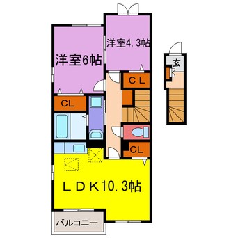 間取図 シトラスⅠ・Ⅱ