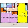 BRAIN福崎 2LDKの間取り