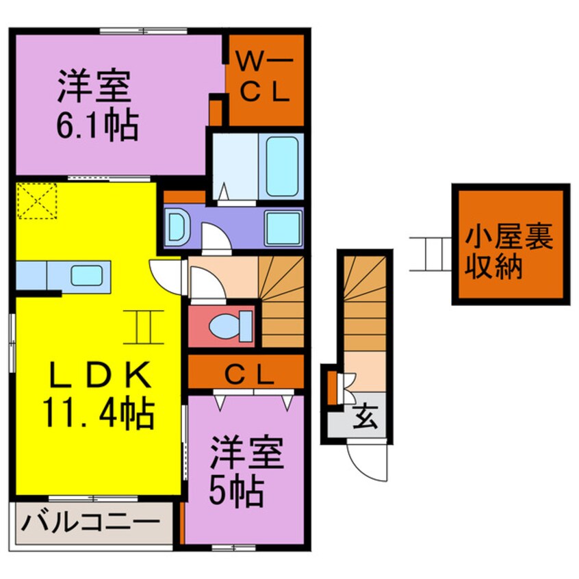 間取図 シトロンⅠ・Ⅱ