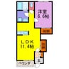 ベルメゾン（香寺町中仁野） 1LDKの間取り