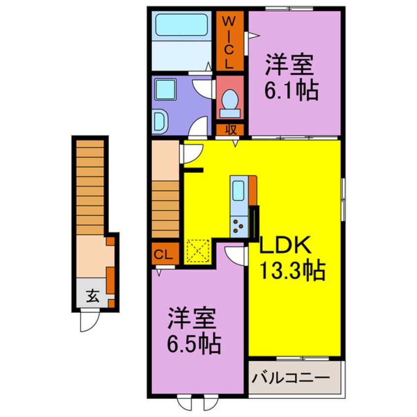 間取図 カーサ・プリート