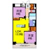 KUNIO 2LDKの間取り