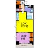 KUNIO 1LDKの間取り