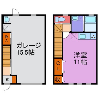 間取図 福崎ガレージハウス