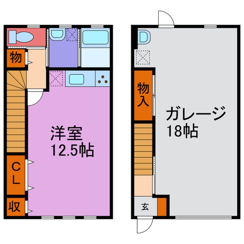 間取図 福崎ガレージハウス