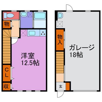 間取図 福崎ガレージハウス