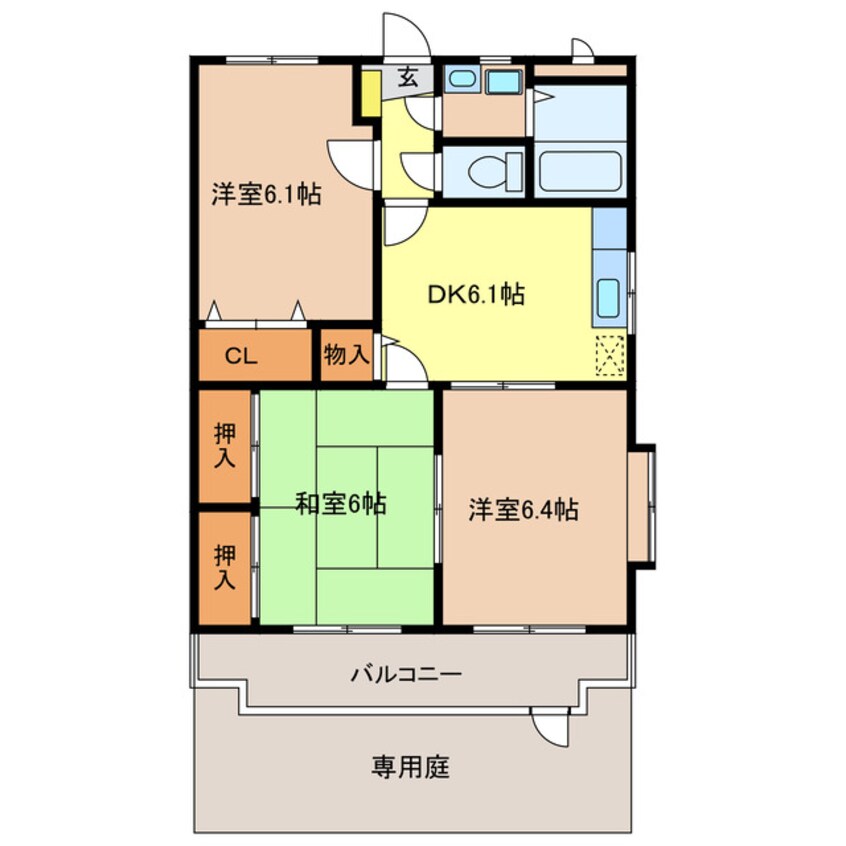 間取図 コーポラス・栄