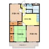 鯉田マンション 3DKの間取り