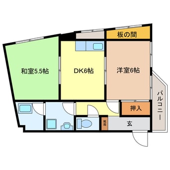 間取図 ビブレ下三栖