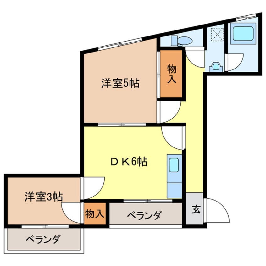 間取図 ビブレ下三栖