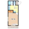 ハイツ南新万２１ 1Kの間取り