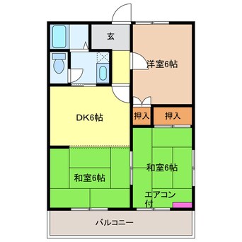 間取図 エバーグリーンＡ棟