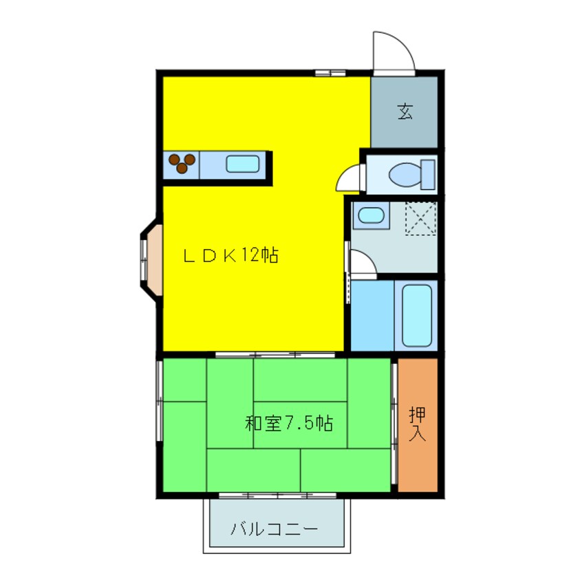 間取図 千里ヶ丘ハイツ