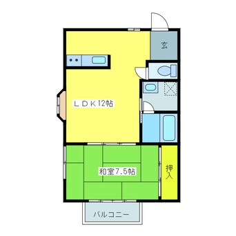 間取図 千里ヶ丘ハイツ