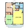 ユーミーたくま 2LDKの間取り