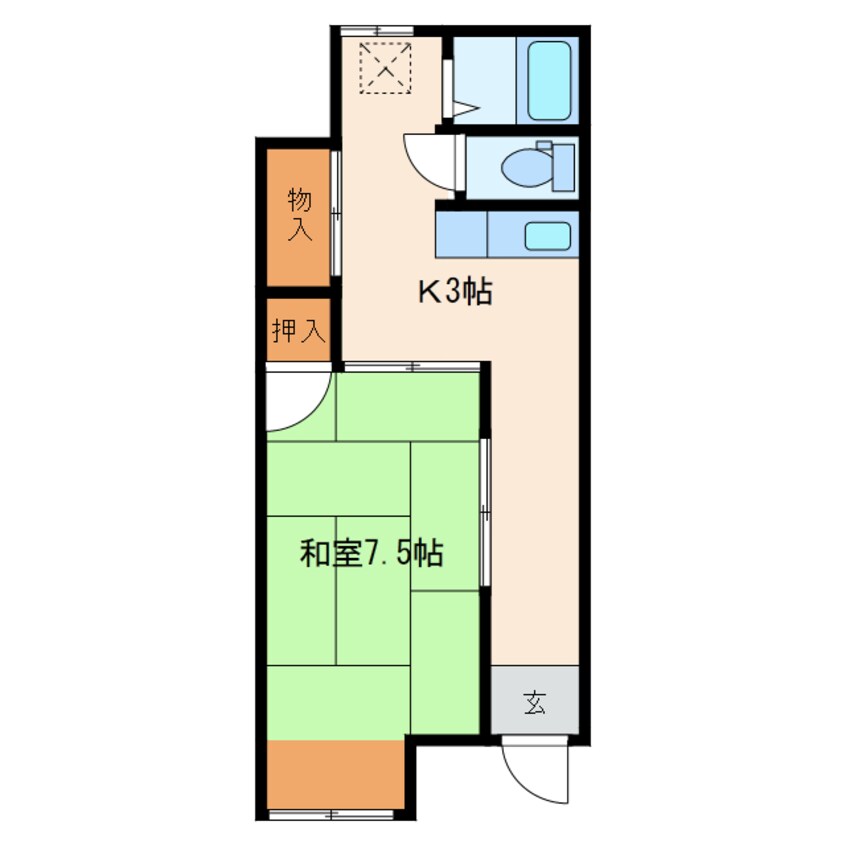 間取図 柳橋ビル（稗田）