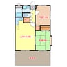 エスポワール 2LDKの間取り