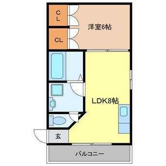 間取図 アケミハイツⅠ