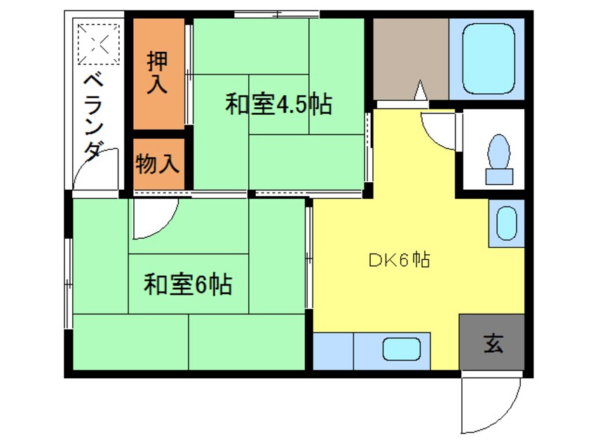 間取図 ハイツグロリア