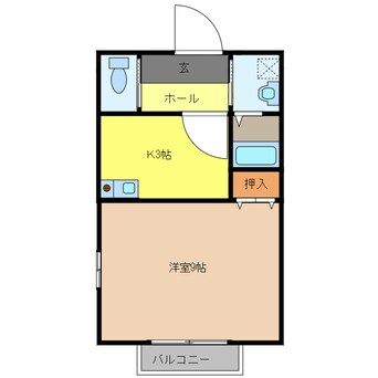 間取図 アパートメントＫ’ｓⅡ