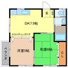 ＣＡＳＡピッコロ 2DKの間取り