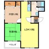 PRIME GARDEN 2LDKの間取り