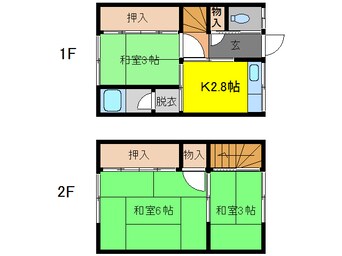 間取図 新屋敷アパート