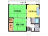 西越ビル 2DKの間取り