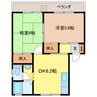 ソレイユshirahama 2DKの間取り
