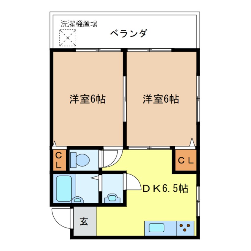 間取図 東谷ハイツ