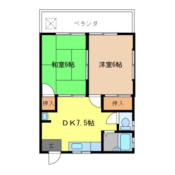 間取図 高見荘