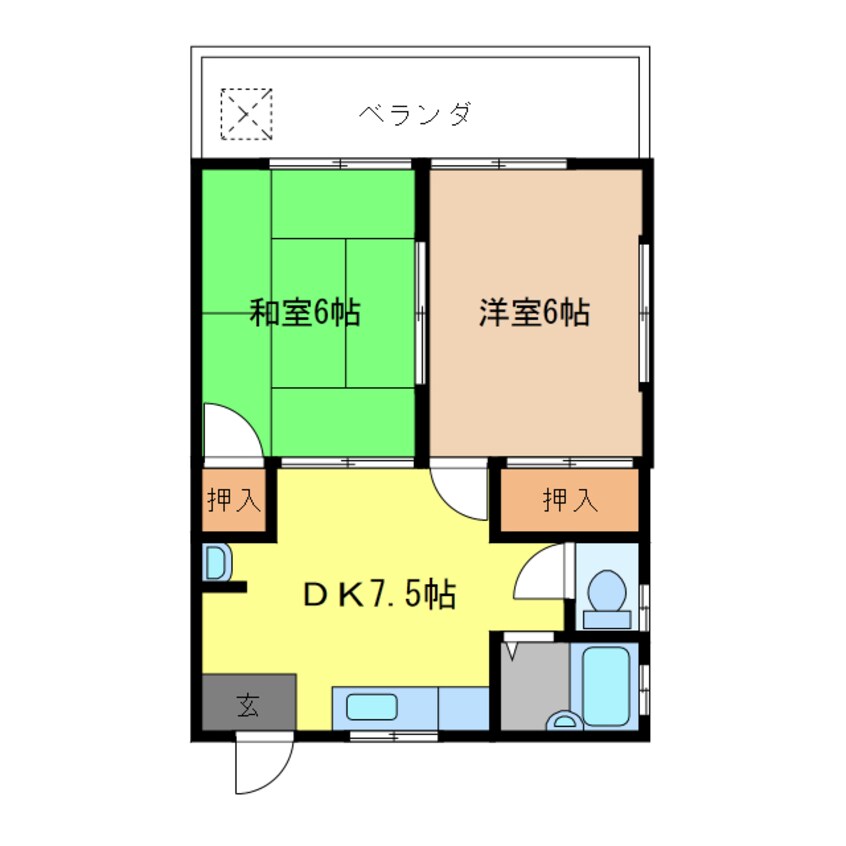 間取図 高見荘