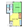 幸陽ビル 1DKの間取り