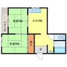 メゾン大戸 2DKの間取り