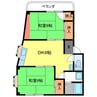 第2喜和マンション 2DKの間取り