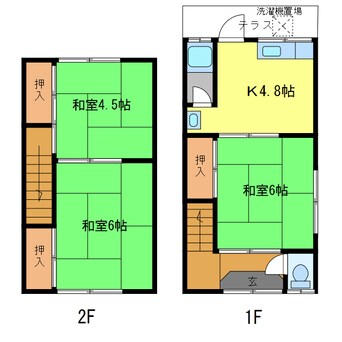 間取図 浦西アパート