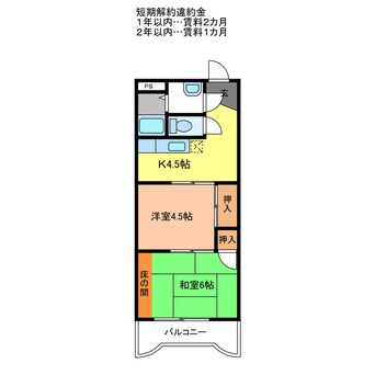間取図 スリーフレンド田辺